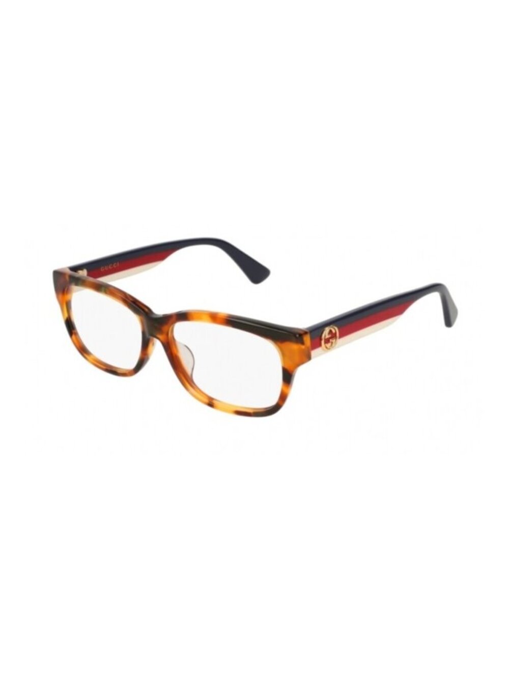 Gucci GG0278OA 004 Rectangular Square Havana Multicolor Optical Frame